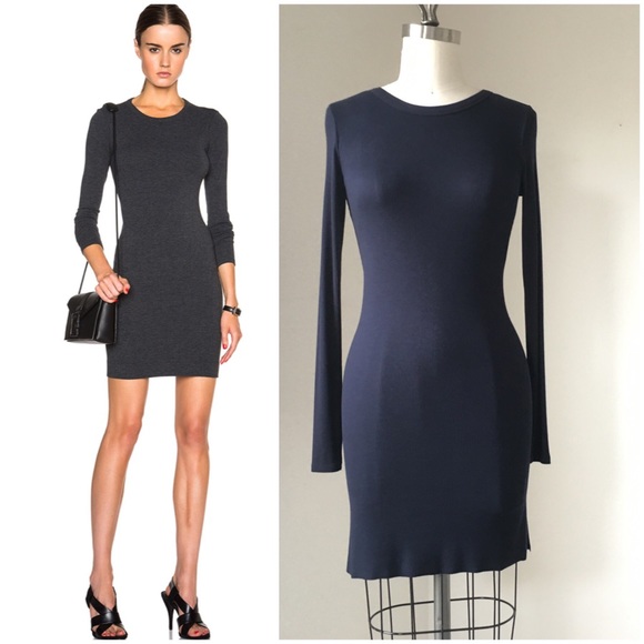 Enza Costa Dresses & Skirts - 🇺🇸 $160 Enza Costa Silk Rib Dress Long Sleeve